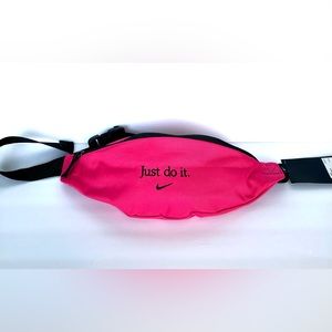 Nike Fuchsia Waist Belt Bag "Just Do It."